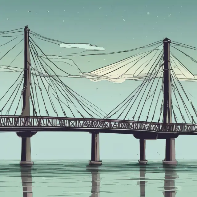 Bridge illustrating the transition from cash accounting to accrual accounting for business growth and tax reasons