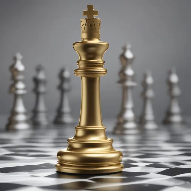 Golden chess piece symbolizing cash versus silver future bond representing cash equivalents, emphasizing institutional liquidity