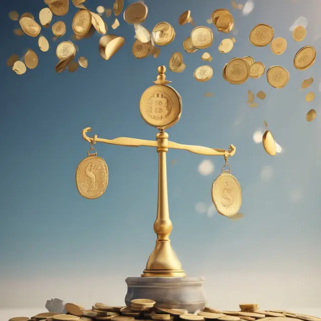 Golden weathervane with dollar bills and gold coins; represents setting objectives for creating a cash budget.