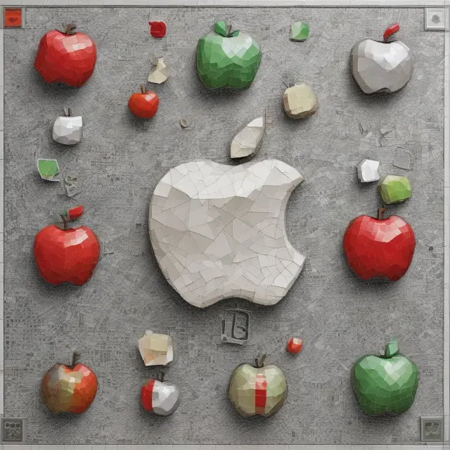 A mosaic showcasing Apple