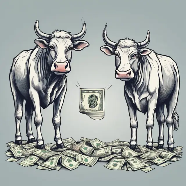 Two cash flow statements side by side: one representing positive CFF, the other negative, signifying a financially strong and weak company