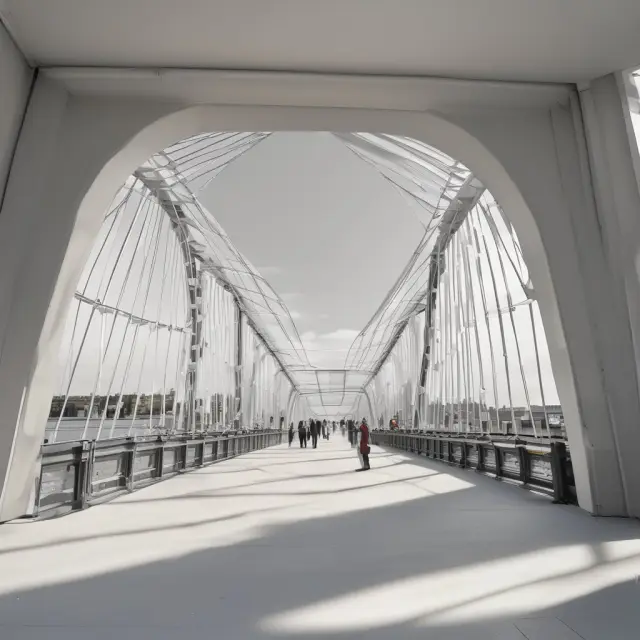 Bridge connecting the old CFDA continent with SAM.gov, symbolizing transition and consolidation of federal assistance programs
