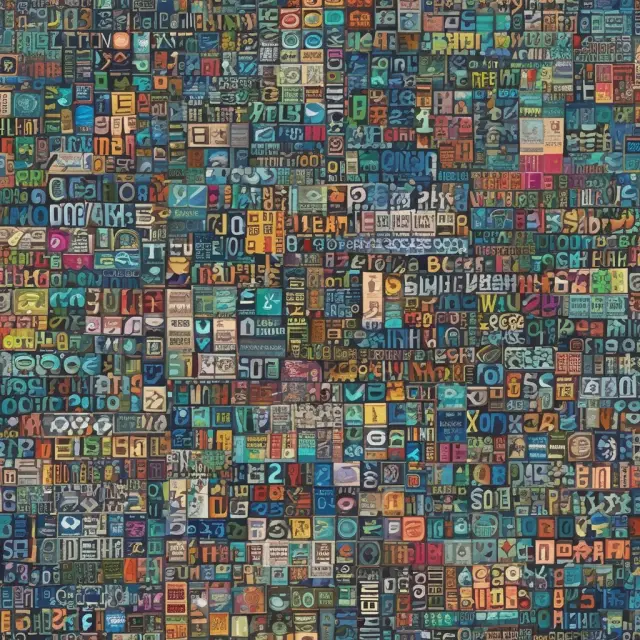 A colorful mosaic of diverse financial products - options, stocks, indexes, and VIX - representing the vast array of opportunities available at the CBOE