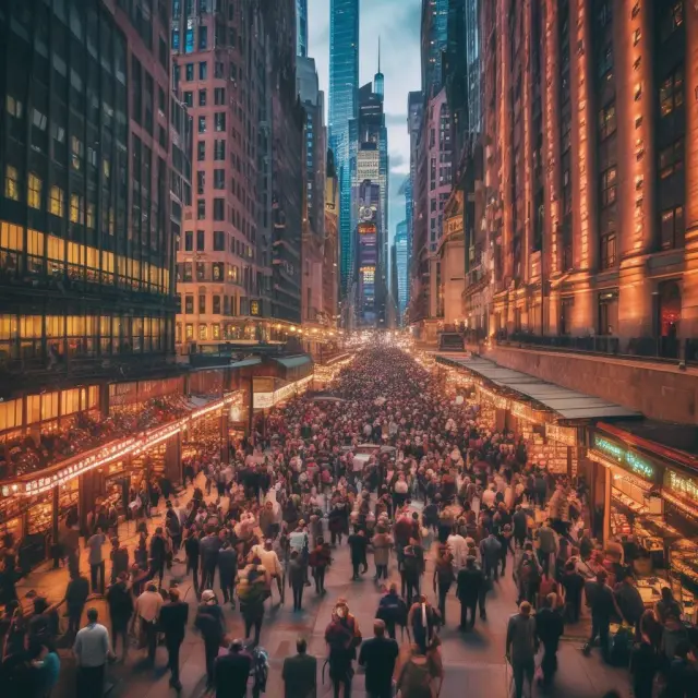 A vibrant market scene with traders exchanging LEAPs, put and call options at CBOE, reflecting record-breaking trading volumes in the options sector.