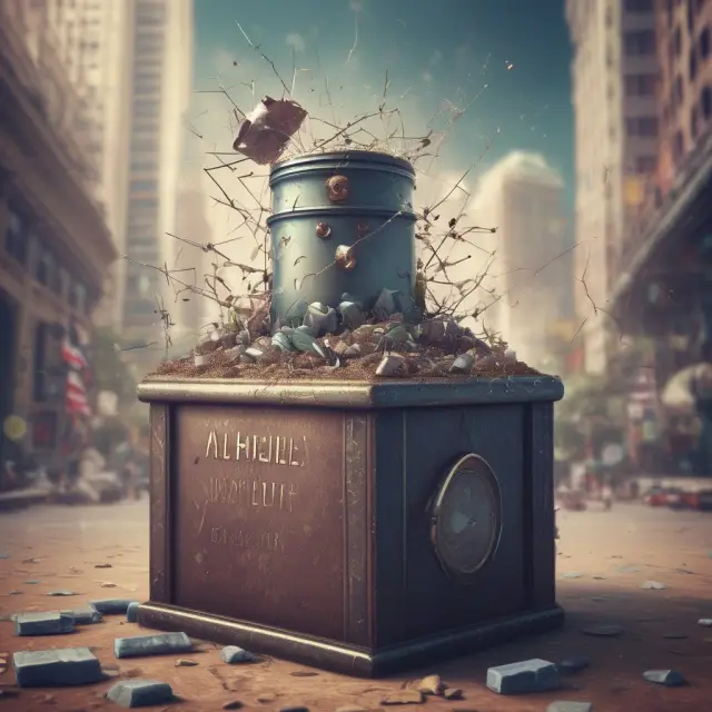 An ornate time capsule releasing various option contracts, representing the introduction and growth of long-term anticipation securities (LEAPs) at the Chicago Board Options Exchange (CBOE)