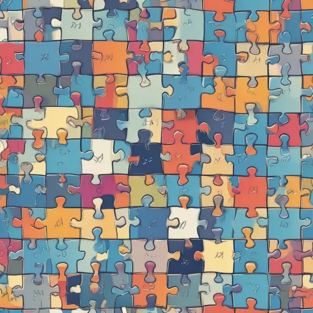 A jigsaw puzzle showcasing various tranche pieces representing different risks and ratings within a Collateralized Debt Obligation (CDO)