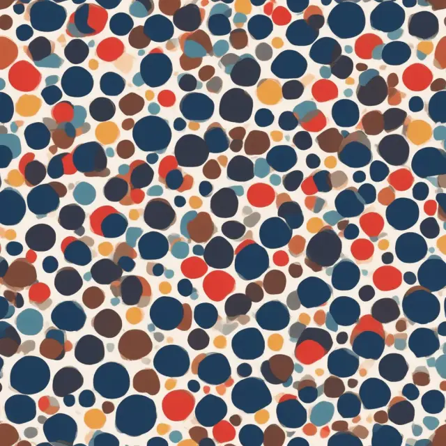 Thirty unique dots forming a bell curve representing a diverse sample sufficient for the central limit theorem.
