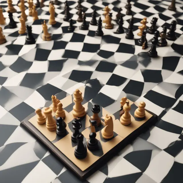 Chessboard illustrating central planning