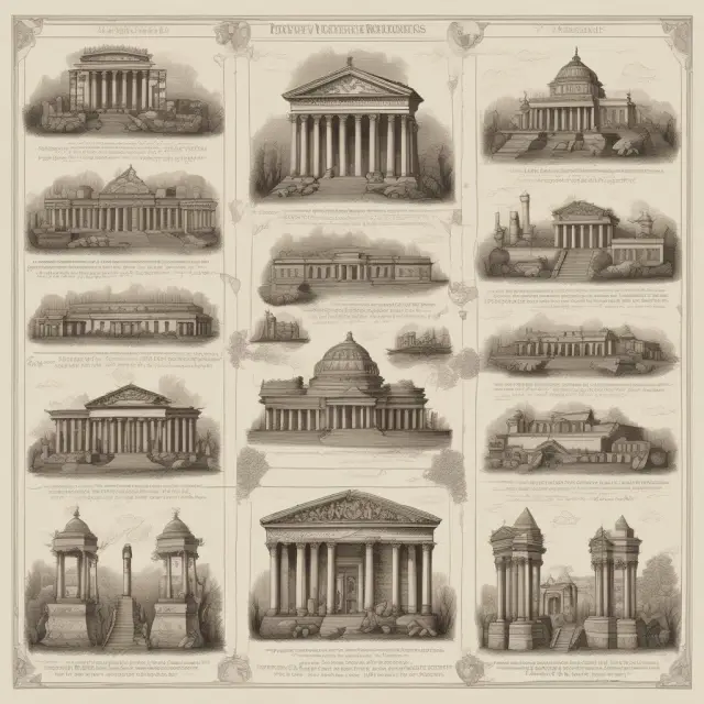 An image depicting ancient pillars representing historical centrally planned economies supporting a dynamic, evolving landscape of modern market-oriented economies