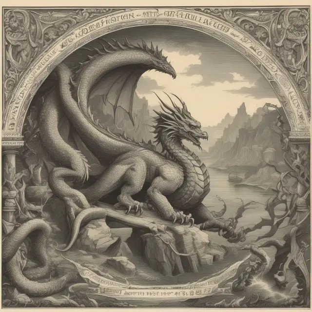 A mythical dragon holding a certificate of origin shielding misconceptions about its relationship to titles, ownership transfer, self-issuance, and commercial invoices
