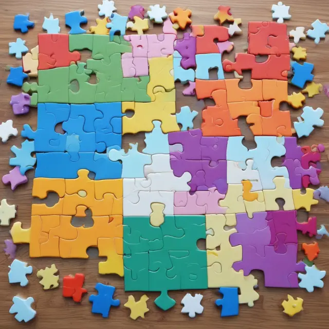 A jigsaw puzzle depicting a certificate of insurance, illustrating the various pieces representing the insured, insurance company, coverage types, and limits.