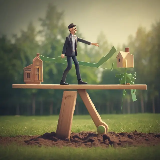 See-saw illustration of the Federal Reserve