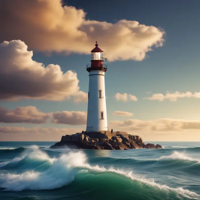 A lighthouse symbolizes a CFP, guiding clients through their financial journey, while an expert sailor represents a CFA navigating institutional investments