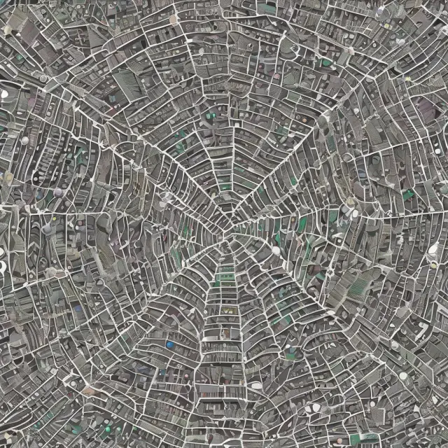 An interconnected web symbolizing channel stuffing practices in wholesale & retail trade, industry, high tech, and pharma.