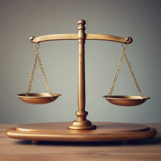 Balance scale represents ethical considerations, accurate sales records and internal controls preventing channel stuffing.