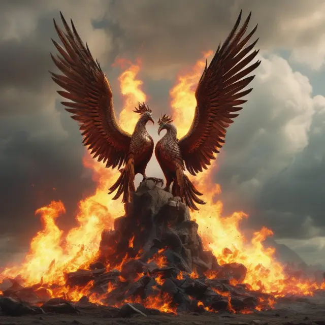 Two mythical creatures rising from ashes: one, a swift liquidation (Chapter 7), the other, a gradual reorganization (Chapter 11).