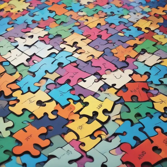 A well-organized Chart of Accounts depicted as a jigsaw puzzle with liabilities represented by interconnected, essential puzzle pieces.