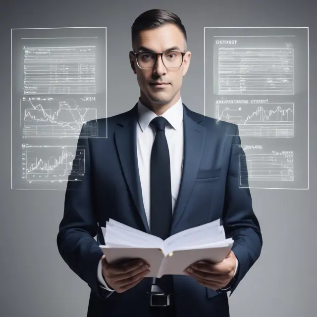 Man holds organized Chart of Accounts for efficient business financial management