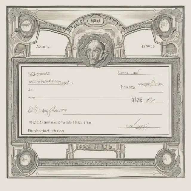 Person balancing a bouncing check representing fees, and electronic banking symbols signifying convenience.