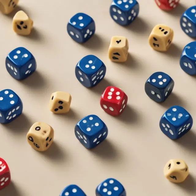 An image of Chi-square dice rolling on a table displaying observed and expected frequencies within a contingency table