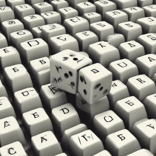 Chi-square test dice tumbling and settling into the appropriate cells of a contingency table, symbolizing valid conclusions from statistical analysis