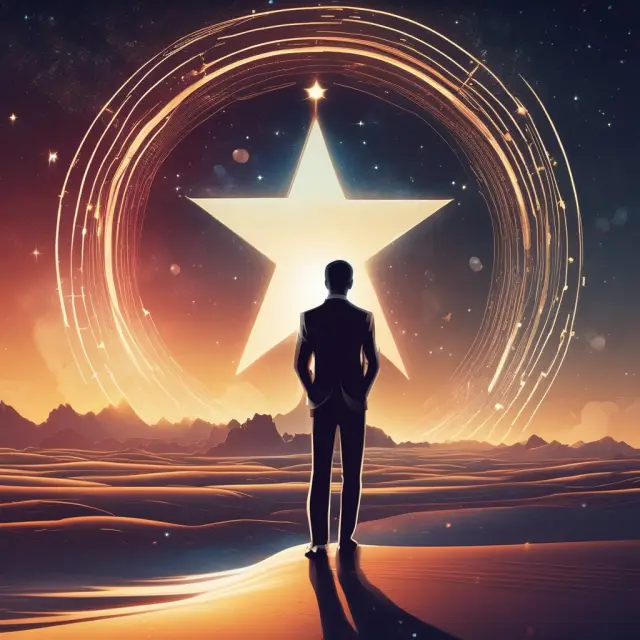 CTO guiding star on a prosperous business landscape with salary and job market growth