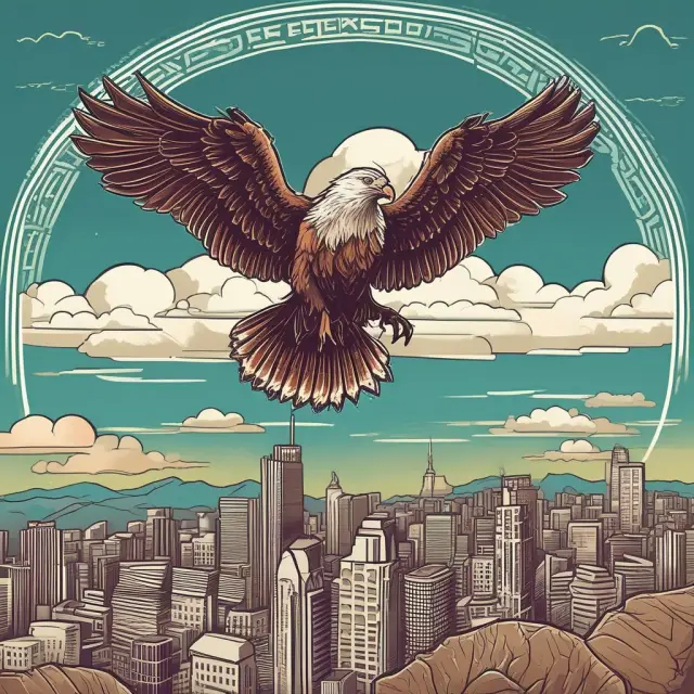An eagle symbolizing CTO soaring above market trends and a beaver representing CIO managing internal IT infrastructure