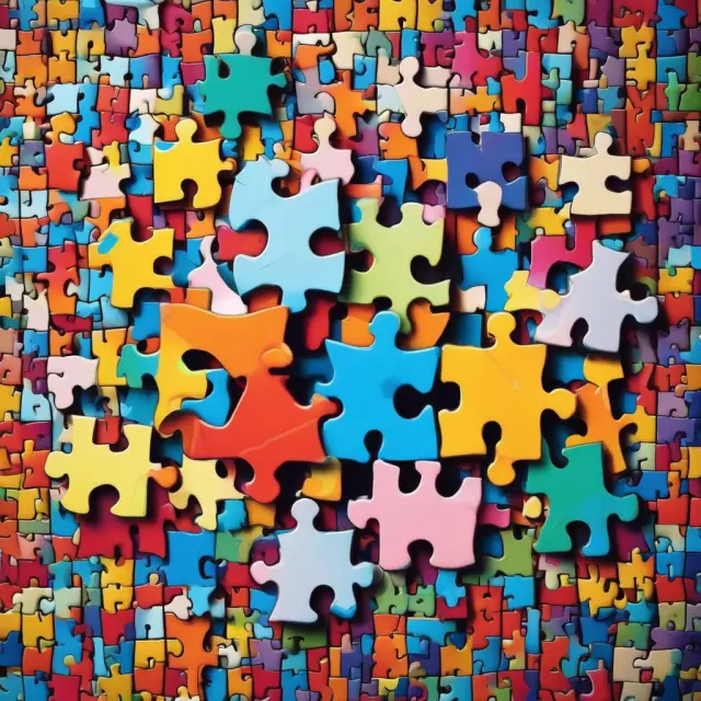 A jigsaw puzzle with taxpayer and dependent pieces fitting together, illustrating eligibility requirements for the Child Tax Credit
