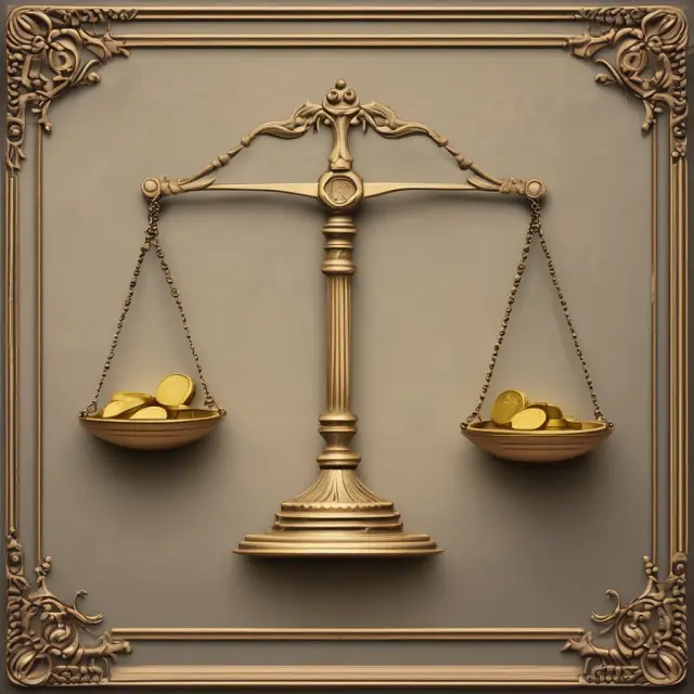 Ancient scale illustrating customer growth and churn