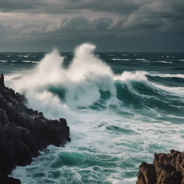 Stormy sea representing market fluctuations and their impact on closed-end fund prices