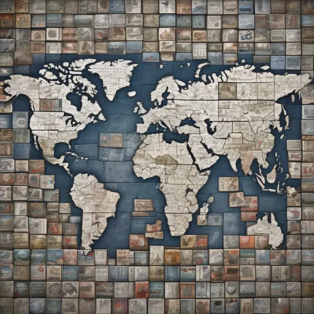 Image showing a mosaic made of municipal bond and global investment fund pieces, symbolizing various closed-end funds forming a complete puzzle reflecting the diversity of investment options.