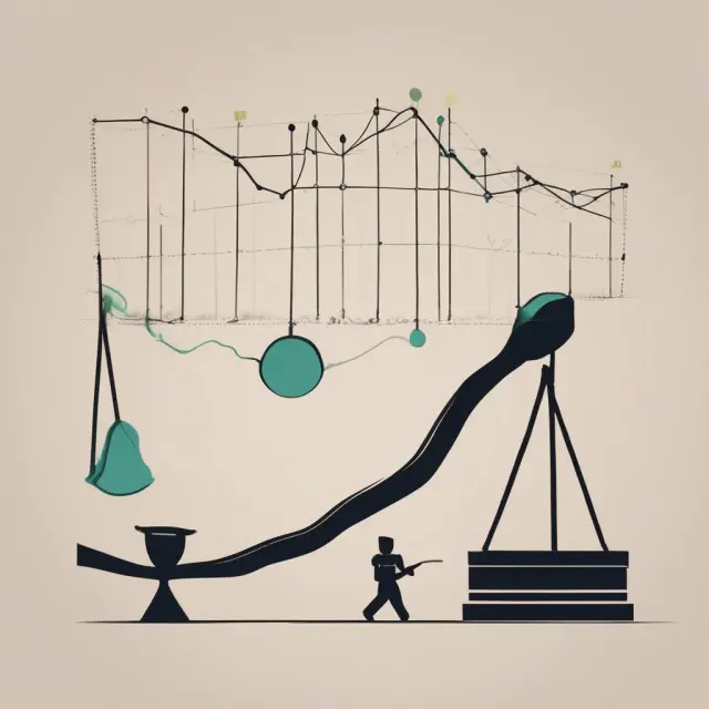 Seesaw balancing potential higher returns with increased risk in closed-end fund investing