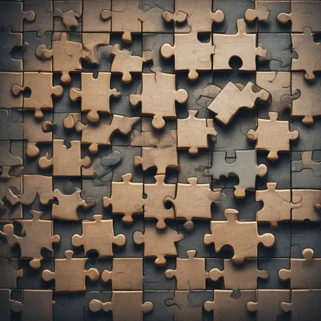 An intricate puzzle box unfolds, revealing solutions to investors