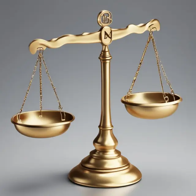 A set of scales balanced between a stack of CMBS and a mountain of risks, symbolizing the stability of fixed interest rates