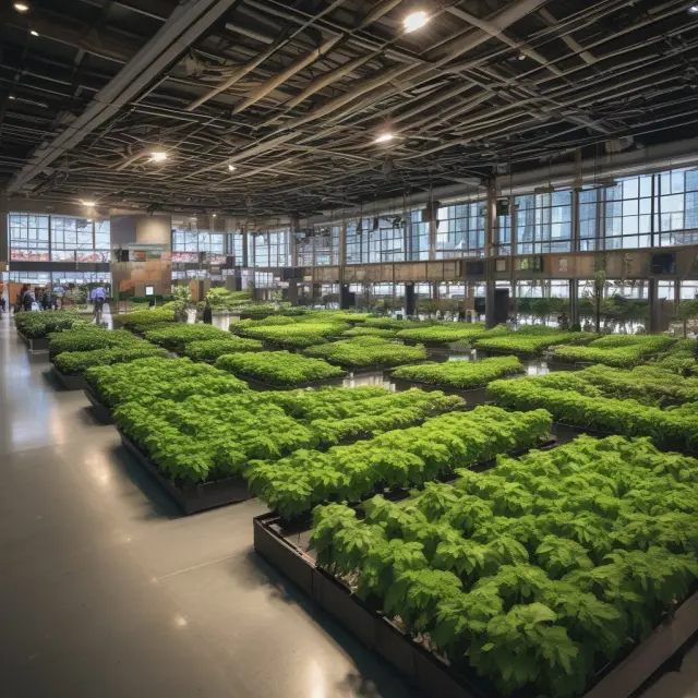 An agricultural field morphing into a bustling financial marketplace with futures contracts traded on a global exchange