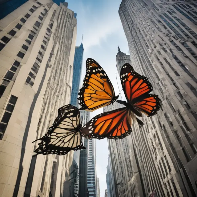 Image of a butterfly morphing from Chicago Mercantile Exchange (CME) to Chicago Board of Trade (CBOT), representing the historical merger between these financial powerhouses
