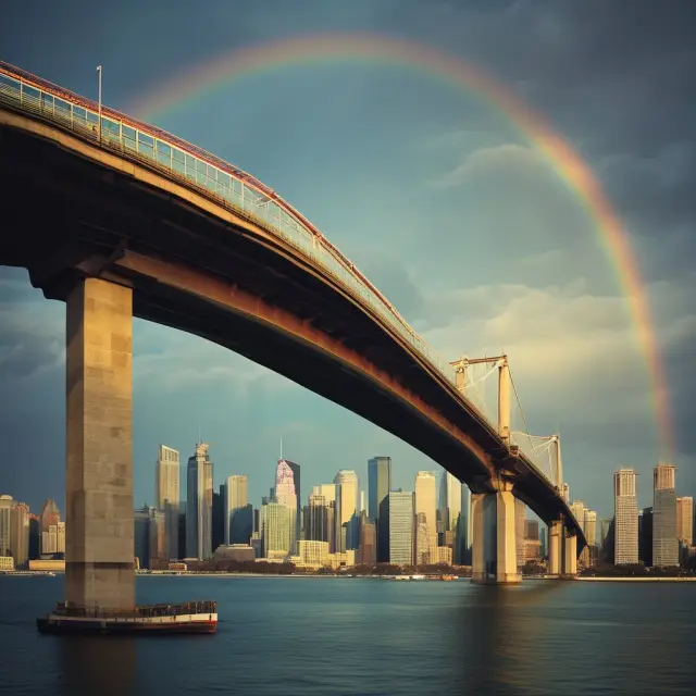 Capital market line (CML) as an arc of colors representing efficient assets with optimal risk-adjusted returns