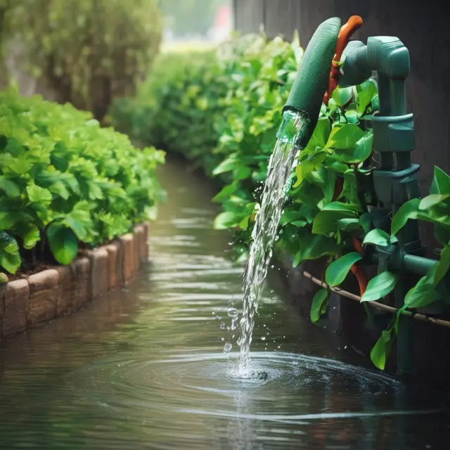 A garden hose represents the Capital Market Line, where investors adjust water flow to balance risk and return