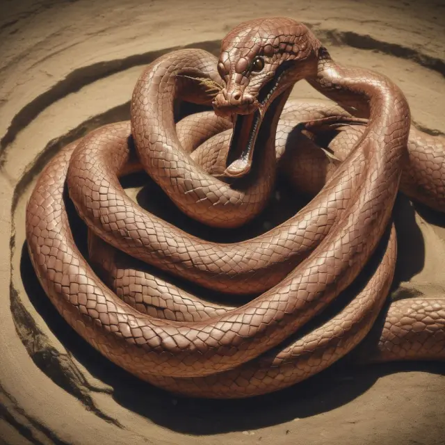 A serpent gracefully uncoils to reveal COBRA-labeled benefits symbolizing the various qualifying events for COBRA coverage.
