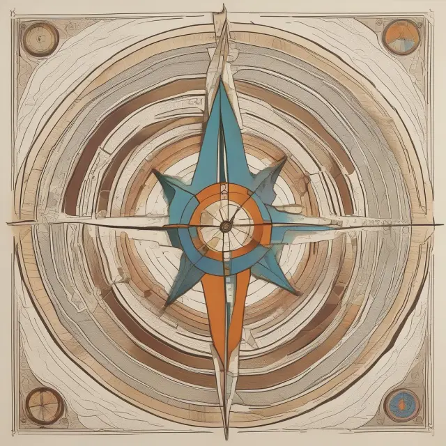 A compass with various professions gathered around, each holding onto its ethical principles