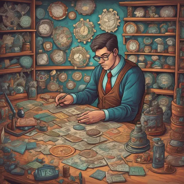 Accountant solving COGS puzzle using beginning inventory, ending inventory, and purchases