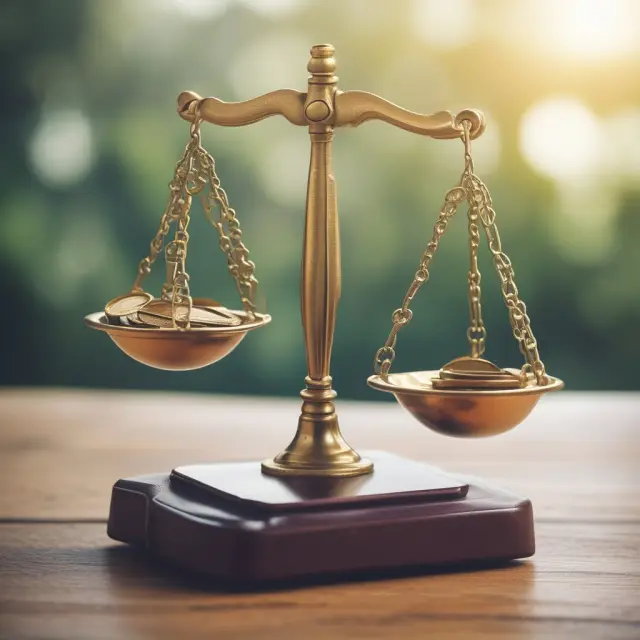 A scale balances the risk transfer between insurers and policyholders with coins representing cost savings and insurance coverage