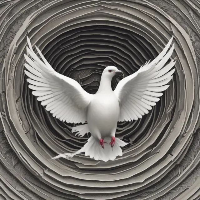 Insurers releasing doves symbolizing competition in the market, while consumers navigate a maze representing their health history and its impact on coinsurance rates