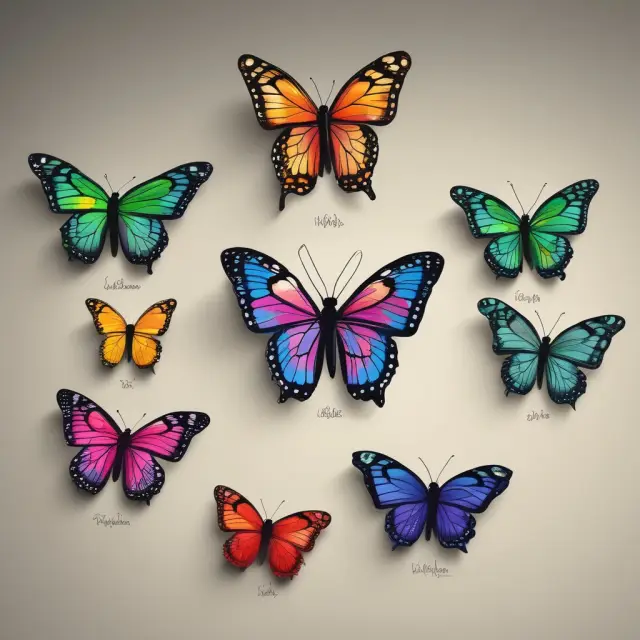 Colorful butterflies representing CPI, CPI-W, CPI-U, EPI