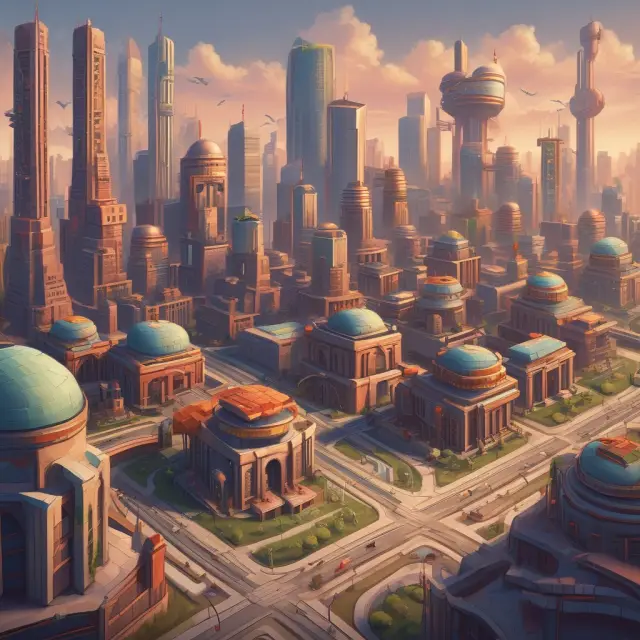 An architect with a blueprint represents the government orchestrating the balance between industrial production levels and resource allocation in a command economy.