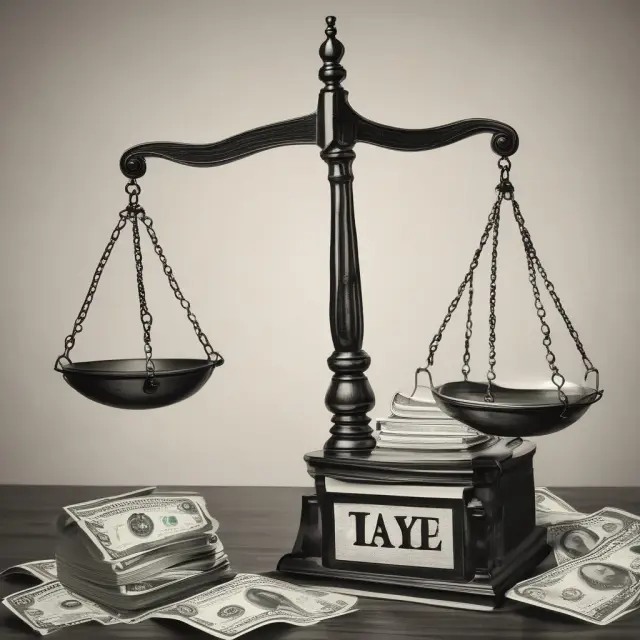 Image of the Federal Reserve Bank gavel balancing commercial paper market scales, symbolizing regulation and stability.