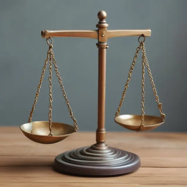 Scales balanced between investors, regulations (zoning laws, licensing, codes), symbolizing compliance in commercial real estate investments