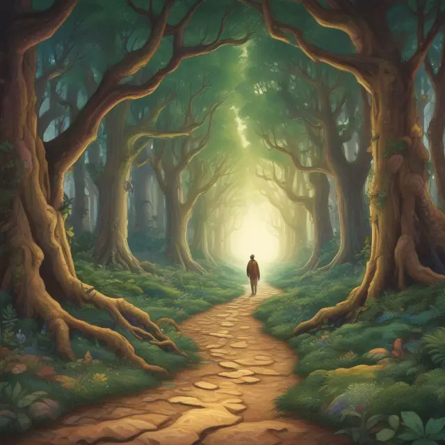 An institutional investor navigating a mystical forest using common size income statement, balance sheet, and cash flow statement maps to compare companies