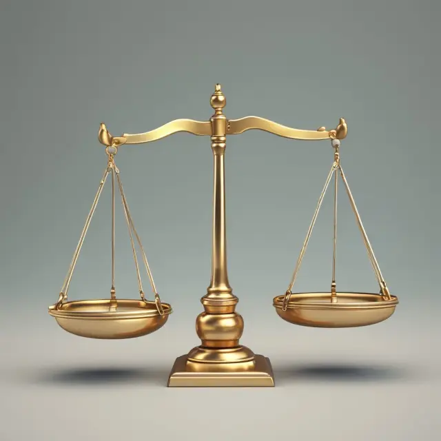 Two balanced scales represent two companies with varying sales revenues. One scale