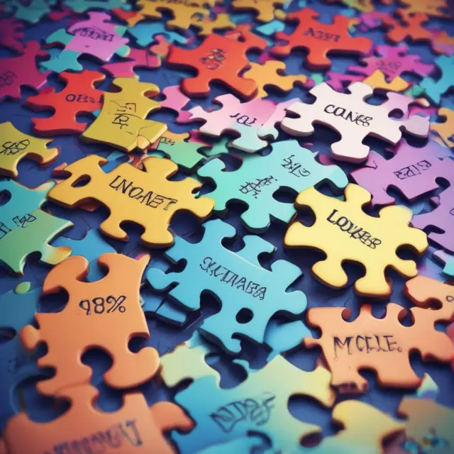 An image of income statement puzzle pieces transforming to reveal each line item as a percentage